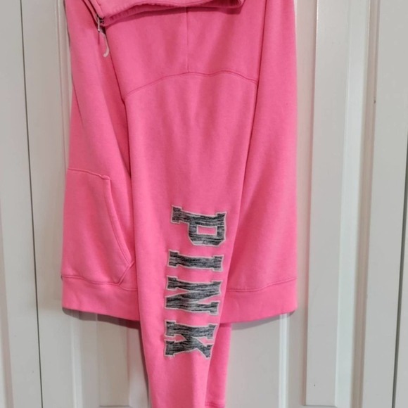PINK quarter zip hot pink sweatshirt Small - Picture 4 of 8